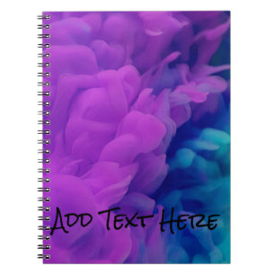 Carnet Fumée numérique violette et bleue