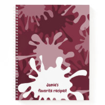 Fun Abstrait Red Splatter peinture Nom Recette