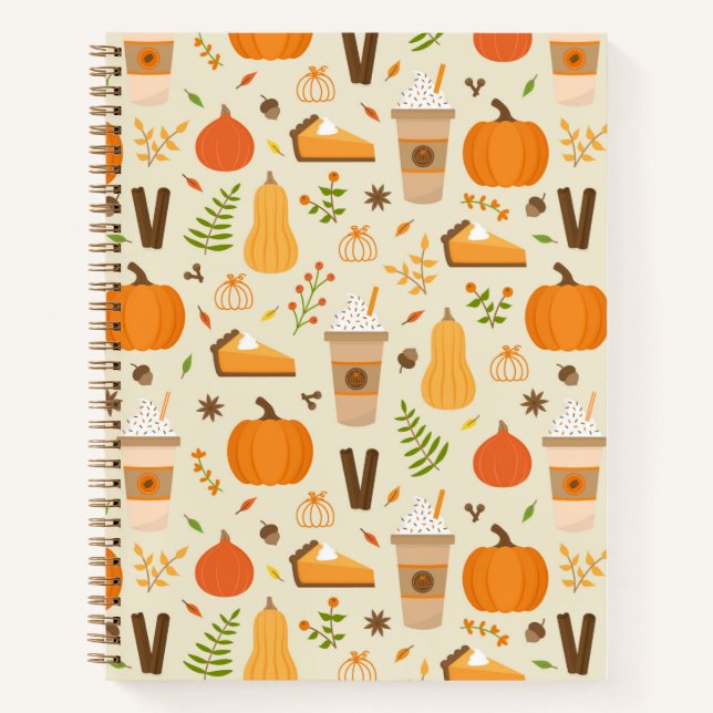 Carnet Fun Orange Fall Motif (Devant)