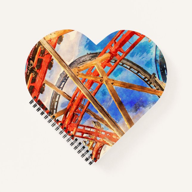 Carnet fun with roller coaster tote bag (Devant)