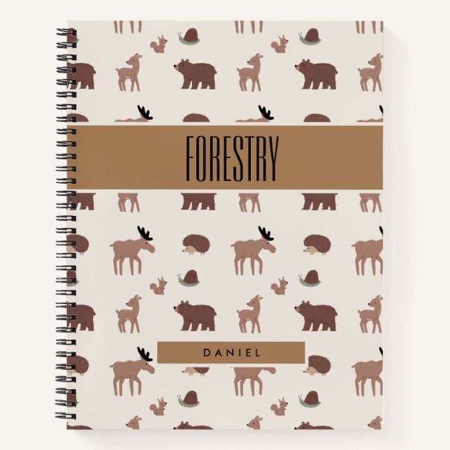 Carnet Fun Woodland BOHO Wildlife Objet (Devant)