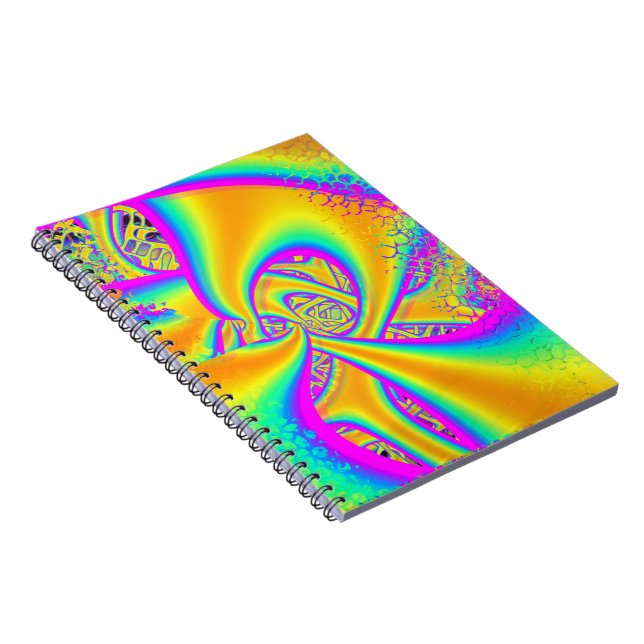 Carnet Funkidelic Dichroic Fused Glass Fractal (Côté Droit)