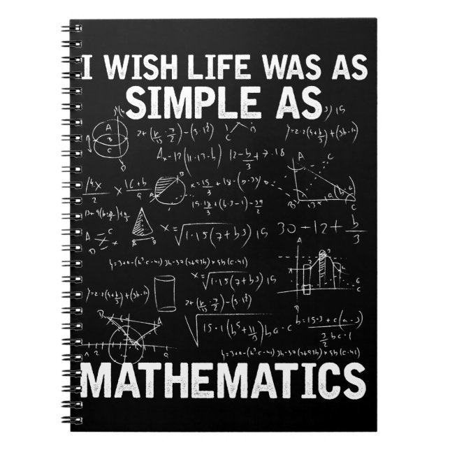 Carnet Funky Math Enseignant Mathématiques Nerd (Devant)