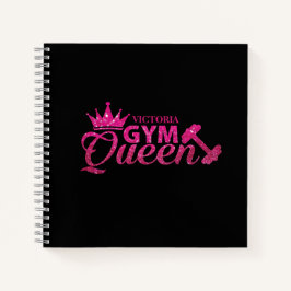Carnet Funky Personnalisé Hot Rose Faux Parties scintilla