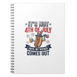 Carnet Funny 4th Of July Hot Dog Vintage Patriotic Shirt_