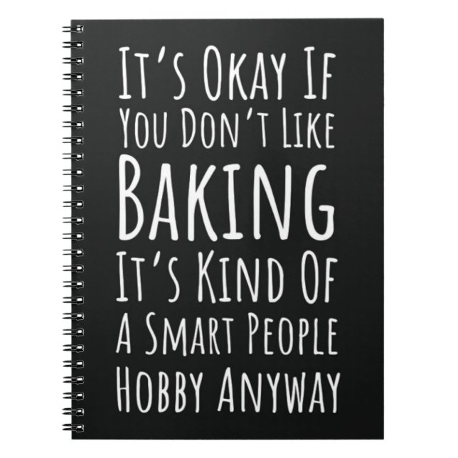 Carnet Funny Baking Gifts Humor Humorous Bakery Baker (Devant)