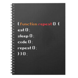 Carnet Funny Computer Science Coder Programmer Function