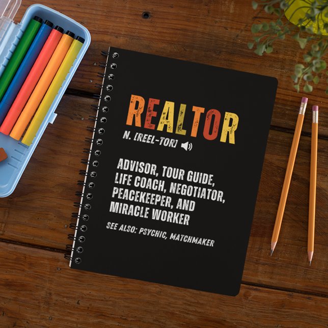 Carnet Funny Courtier immobilier Realtor (funny real estate agent realtor spiral notebook)