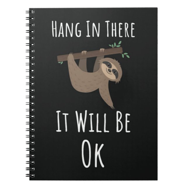 Carnet Funny Cute Sloth Gifts Animals Relax Slow Life (Devant)