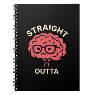 Carnet Funny Fatigué Cerveau - Étudiant & Humour de burea