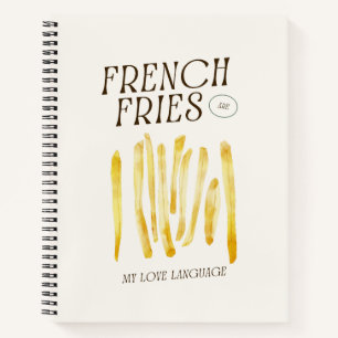 Carnet Funny French Fries Love Sac fourre-tout