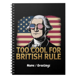 Carnet Funny George Washington Trop Cool pour la dominati