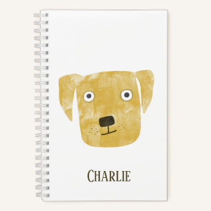 Carnet Funny Golden Labrador Retriever Chien Nom personna