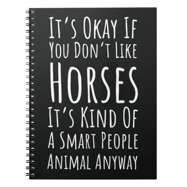 Carnet Funny Horse Related Gifts Equestrian Equine Horses (Devant)