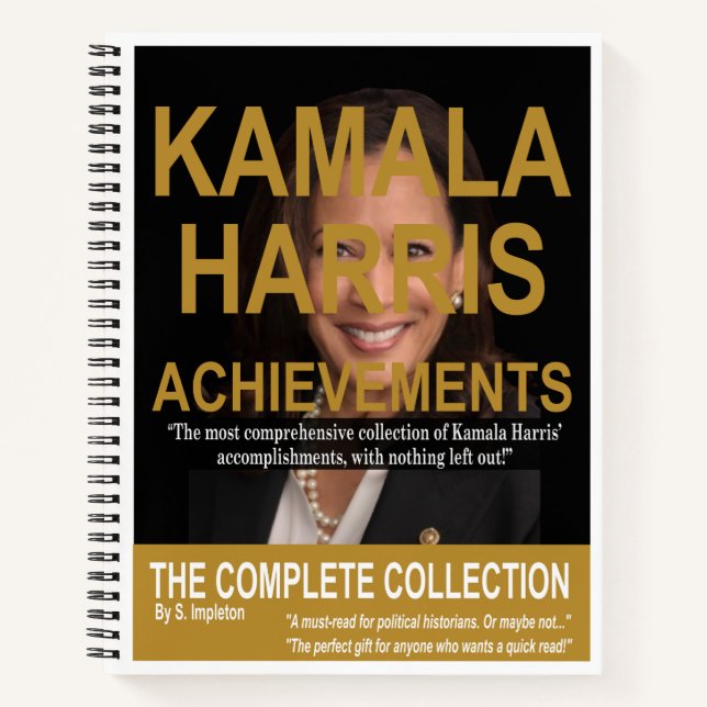 Carnet Funny Kamala Harris Humour politique, Dons De Gag (Devant)