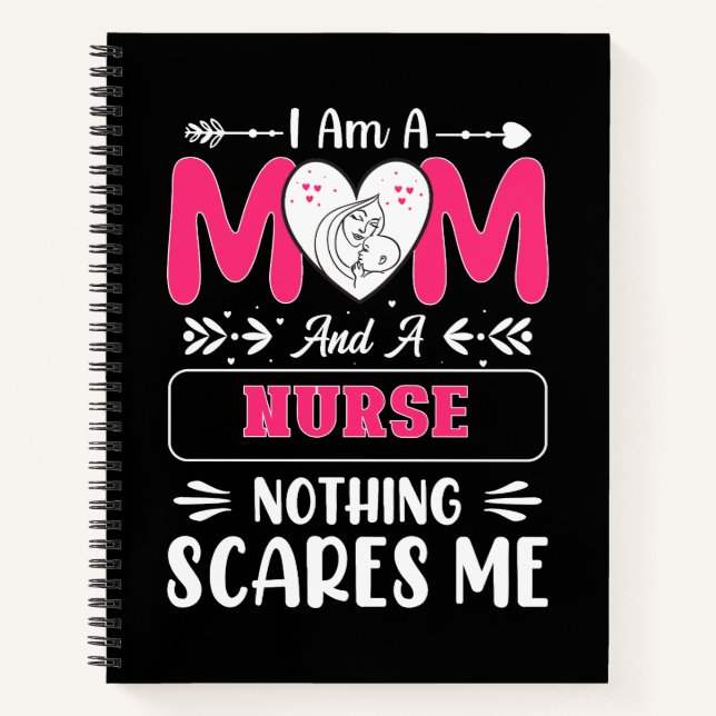 Carnet Funny Nurse Maman, Nurse Mom drôle citations (Devant)