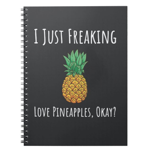 Carnet Funny Pineapple Gifts Fruit Cute Humor Vegan (Devant)