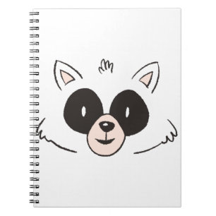 Carnet Funny Raccoon Face