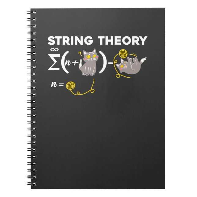 Carnet Funny String Théorie Humour physique Amoureux des  (Devant)