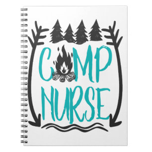 Carnet Funny Summer Camp Nurse Nurse Cadeau infirmière Ca
