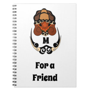 Carnet Funny Tortoise Chilling Monogram