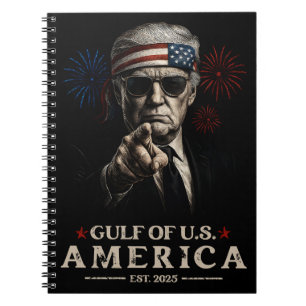 Carnet Funny Trump Golfe Des USA Amérique 2025 4 juillet