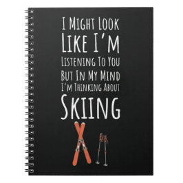 Carnet Funny Unique Gifts For Skiers Skiing Winter Sports