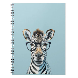Carnet Funny Zebra Porter des lunettes