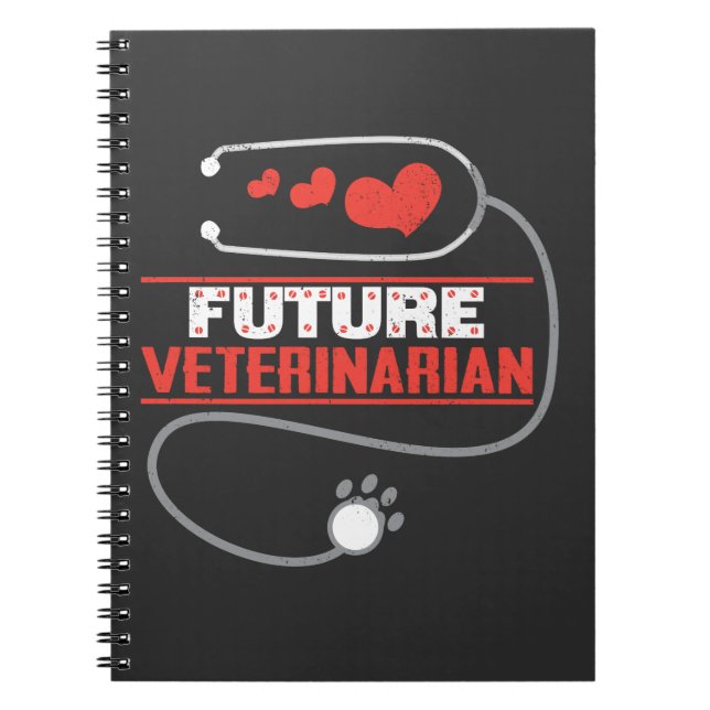 Carnet Futur cadeau vétérinaire d'étudiant de technologie (Devant)