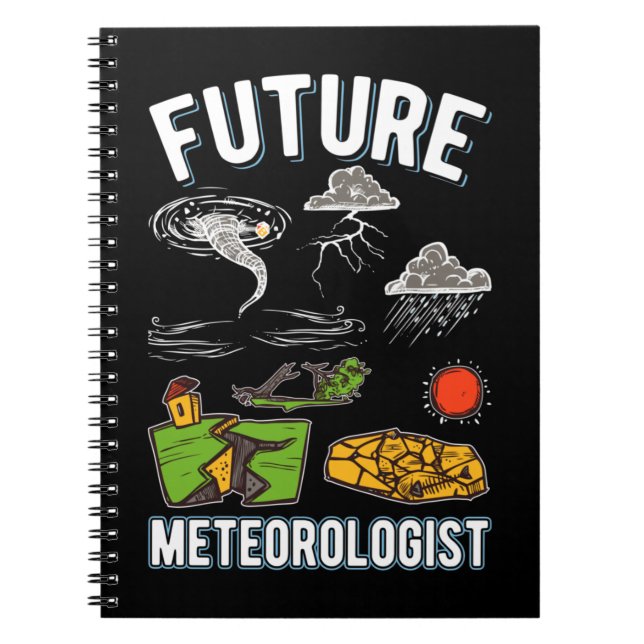 Carnet Futur météorologue Garçons Filles Météo Watcher (Devant)
