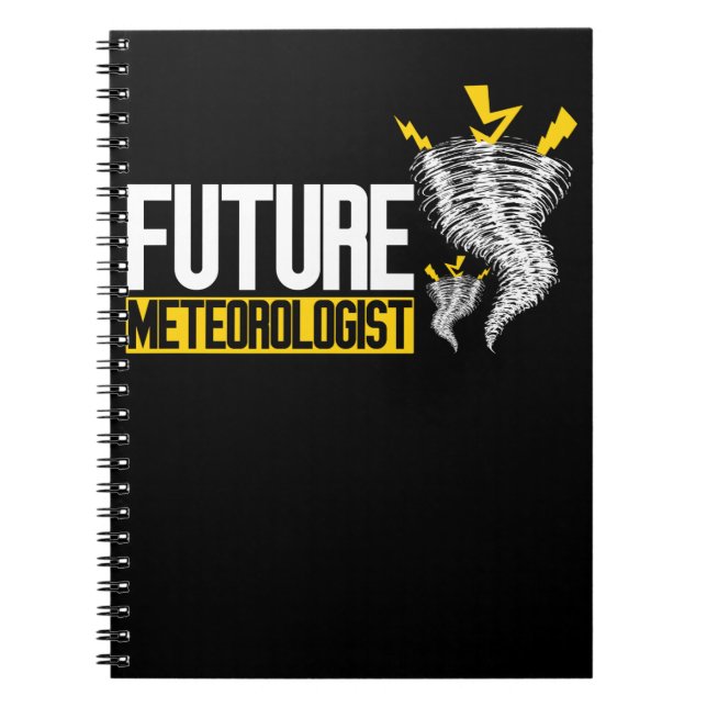 Carnet Futur météorologue Garçons Filles Météoricien Torn (Devant)