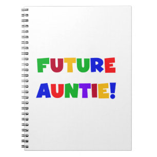 Carnet Futur Tante Couleurs primaires T-shirts et cadeaux