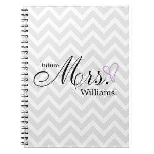 Carnet Future Mme Wedding de coeur griffonnée par lavande