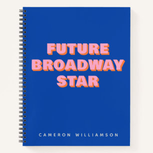 Carnet Futurelle star de Broadway Citation d'acteur perso
