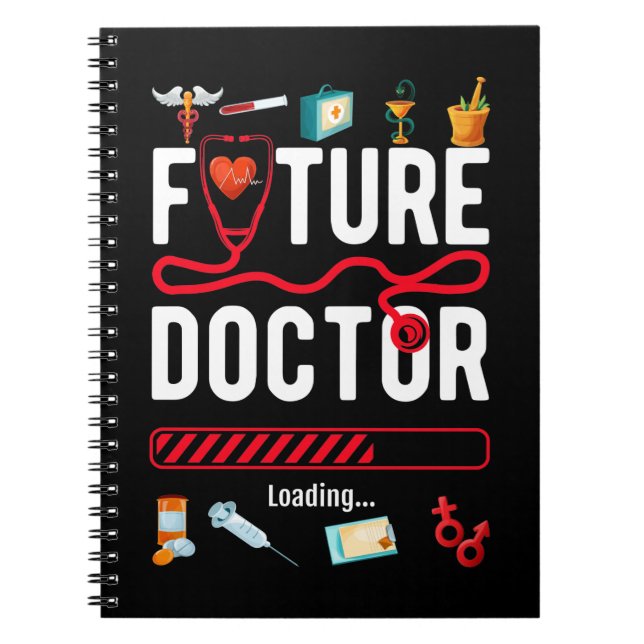 Carnet Futurs docteurs étudiants Funny Médecin (Devant)