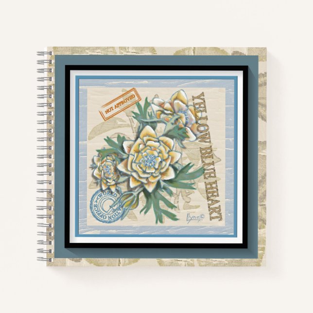 Carnet G Bureau de la création Fleur jaune (Devant)