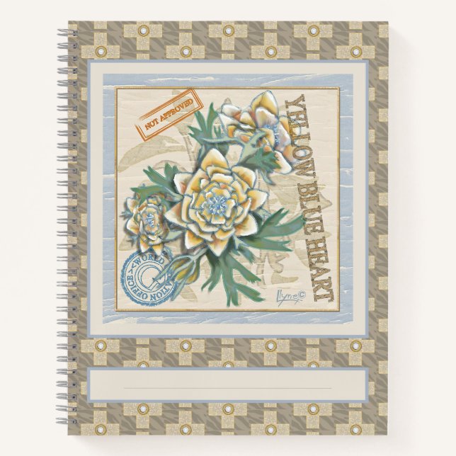 Carnet G Bureau de la création Fleur jaune (Devant)