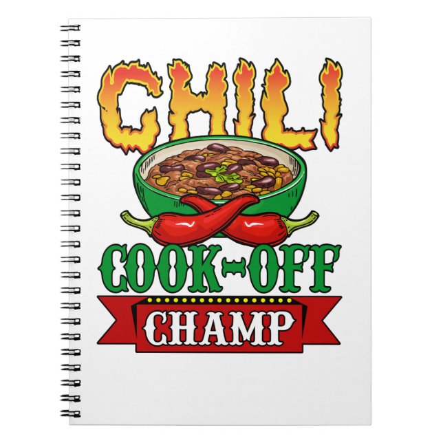 Carnet Gagnant de la compétition Chili Cook Off Champ (Devant)