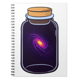 Carnet Galaxie dans un univers Jar Glas Amateurs d'espace