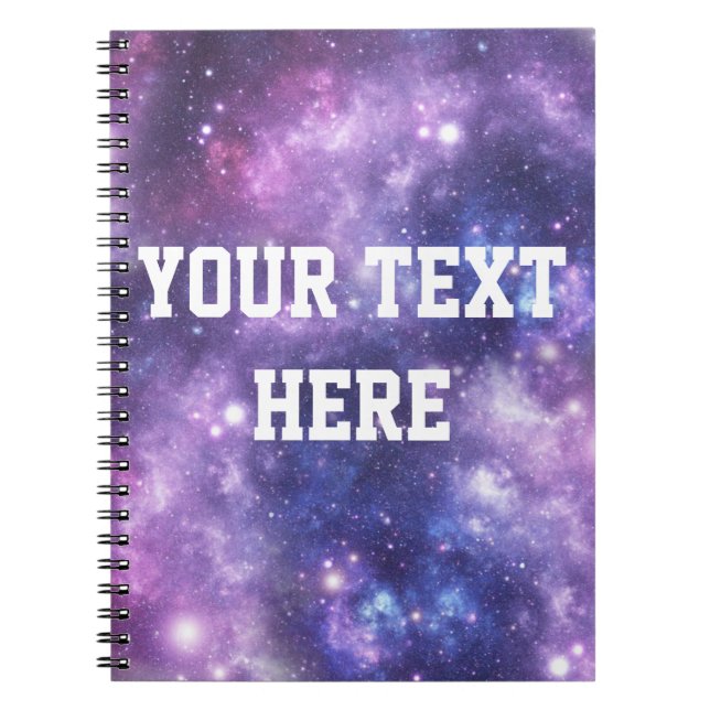 Carnet Galaxie personnalisée (Devant)