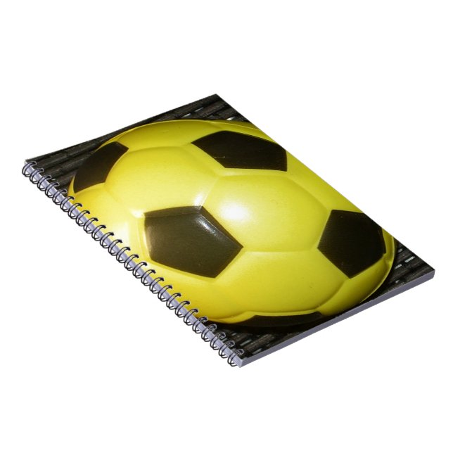 Carnet Game On! Football jaune et noir (Côté Droit)