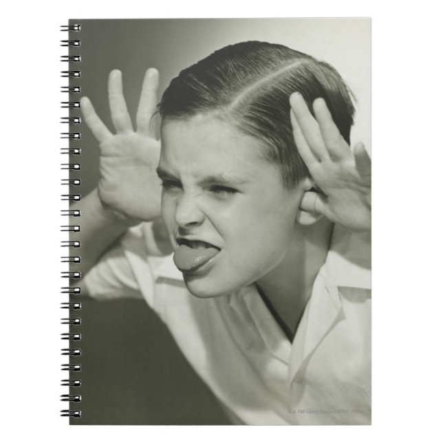Carnet Garçon faisant le visage (Devant)