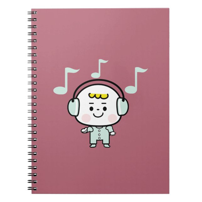Carnet garçon musical (Devant)