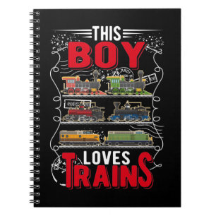 Carnet Garçon Train Enfants Locomotive