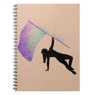 Carnet Garde couleur avec drapeau - violet/vert