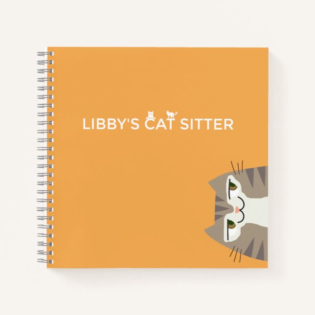 Carnet Garde de chats tigrés (Devant)