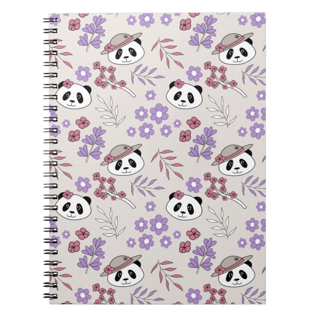 Carnet Garden Party Pandas - 1000Pandas par Amanda Roos (Devant)