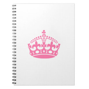 Carnet Gardez calme couronne rose de victoire