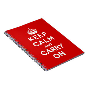 Carnet gardez le calme et continuez l'original