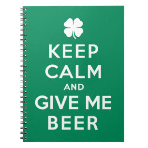 Carnet Gardez le calme et donnez-moi la bière
